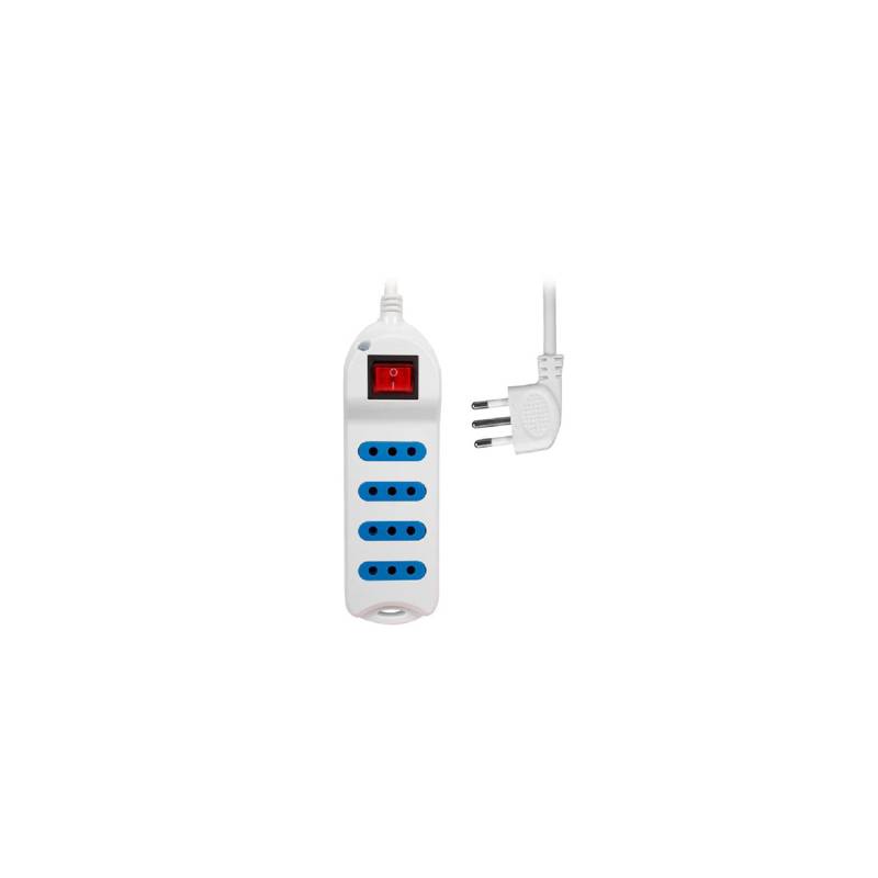 Alargador Philco 4 Entradas 3 Metros Con Switch Xt-303