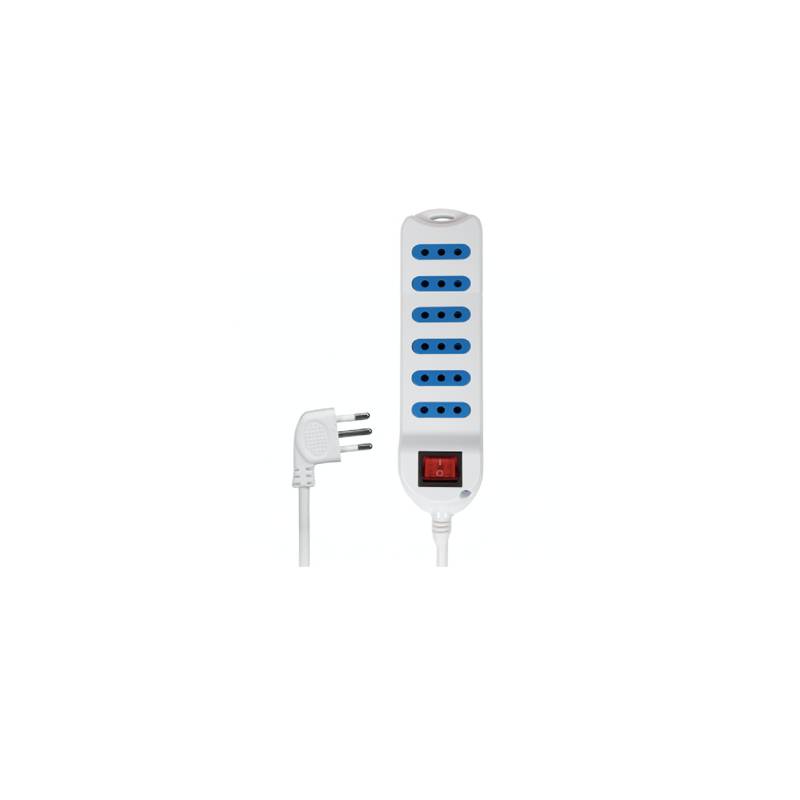 Alargador Philco 6 Entradas 3 Metros Con Switch Xt-303
