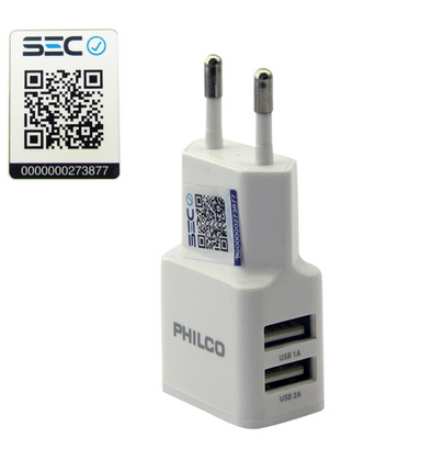 CARGADOR PHILCO MICRO USB DOBLE PUERTO USB 2.0A1