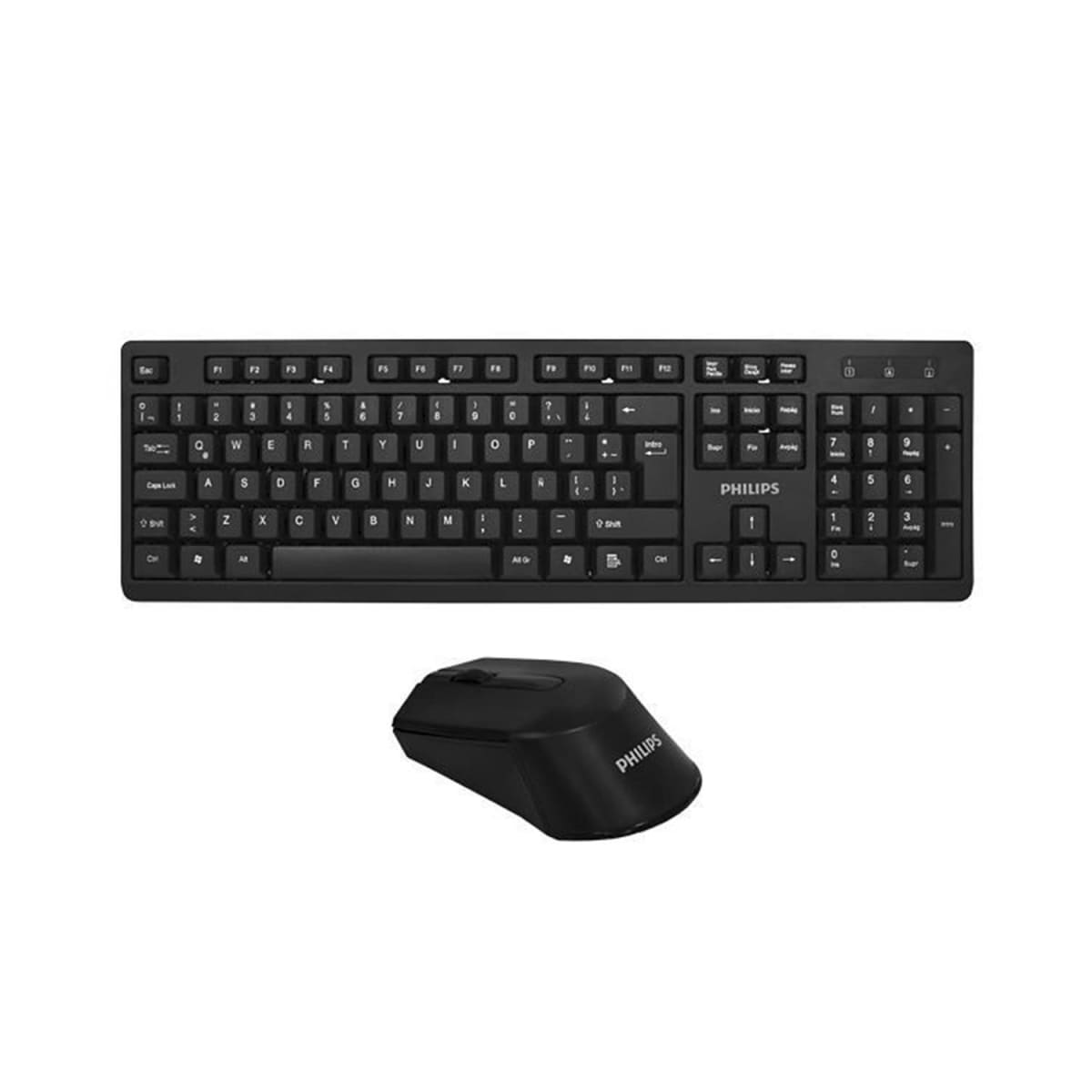 Kit Teclado Y Mouse Inalámbrico Philips C354 Spt6354 Inglés2
