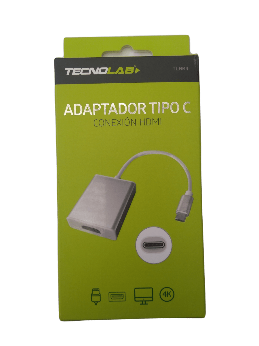 ADAPTADOR TIPO-C A HDMI TECNOLAB TL064 ULTRA HD 4K 2160P 0