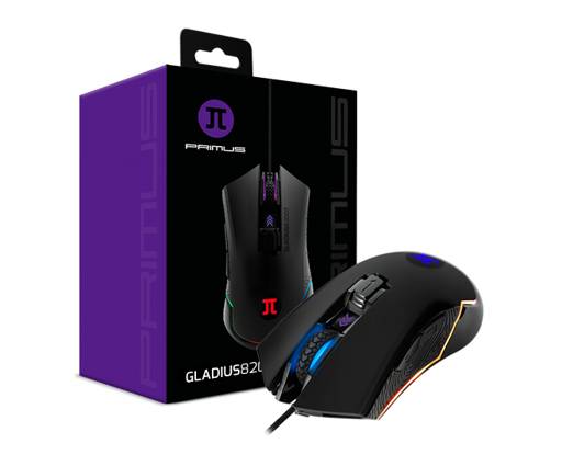 MOUSE GAMER PRIMUS GAMING GLADIUS 8200T 6 BOTONES 8200 DPI RGB2