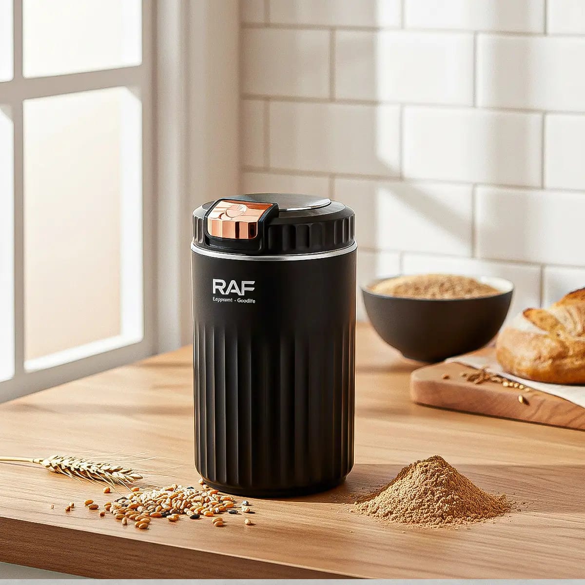 Molinillo De Café Eléctrico Raf R.7147 De 400w, Acero Inoxidable6