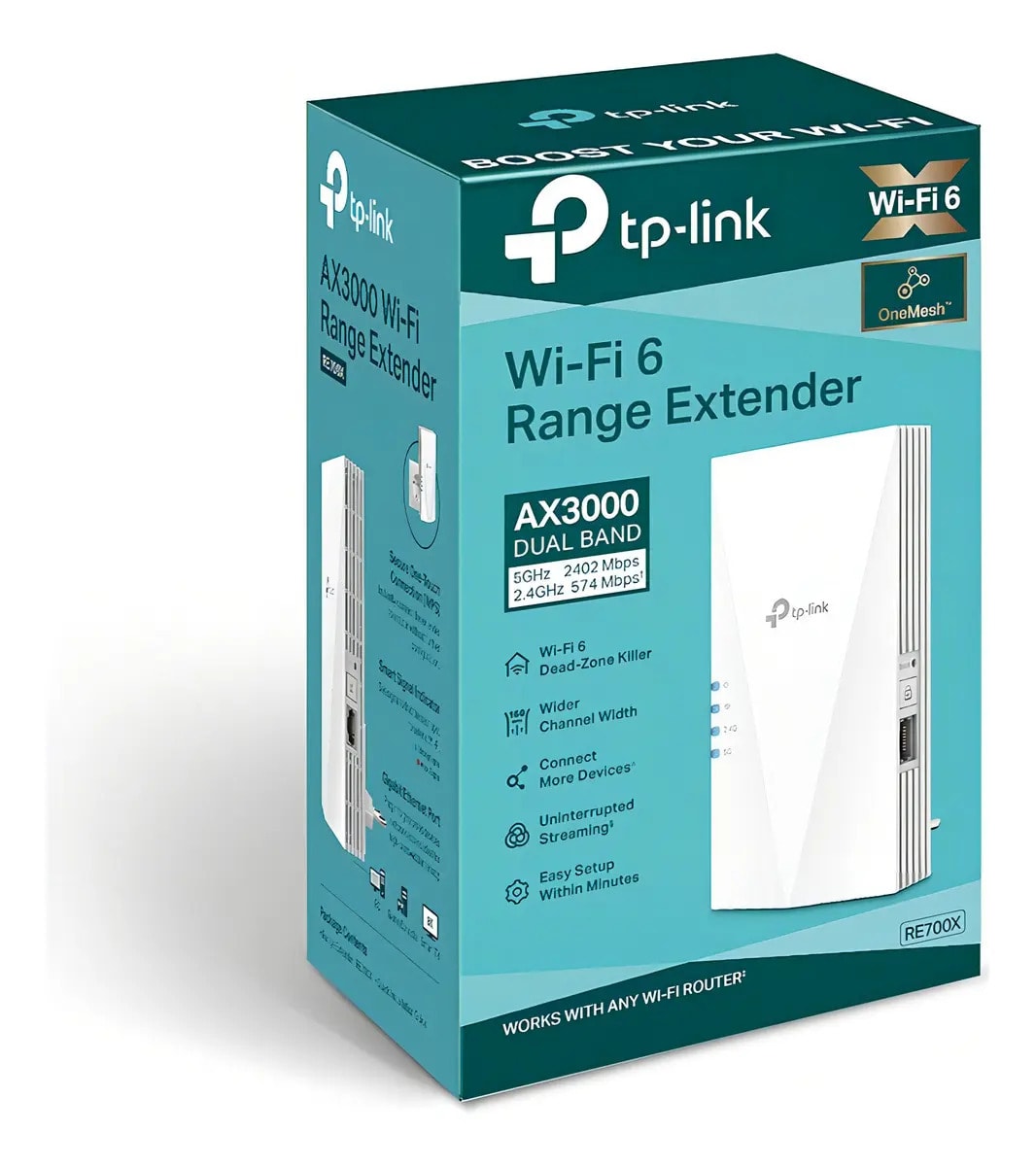 Extensor De Rango Wifi Re700X Wifi 6 Ax3000 Mesh Doble Banda 0