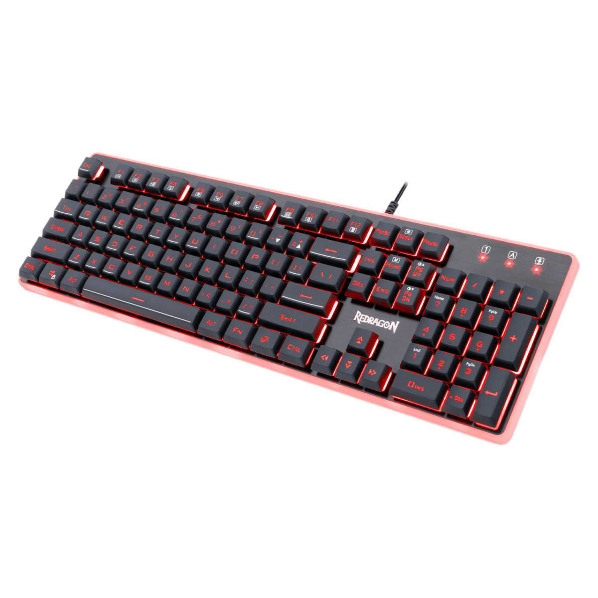 Teclado Gamer Redragon Dyaus K509 Qwerty Español Latinoamérica Color Negro Con Luz De 7 Colores2