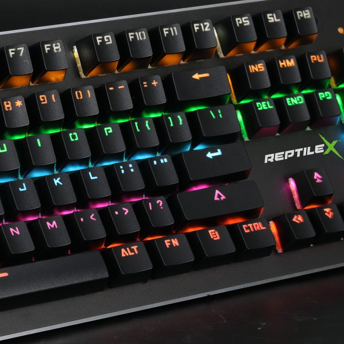 TECLADO GAMER PRO REPTILEX MECÁNICO RETROILUMINADO 104 TECLAS USB 2.0 RX00043