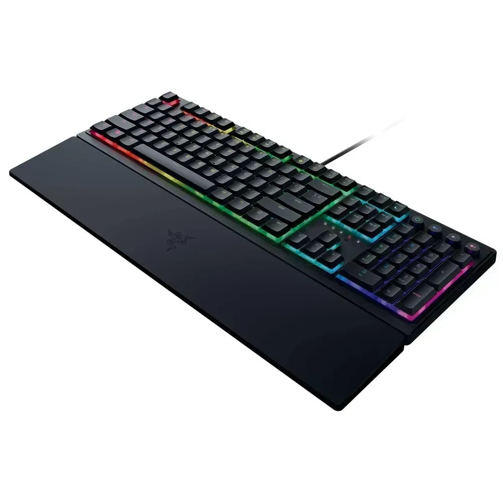 TECLADO GAMER RAZER ORNATA V3 RGB LOW PROFILE MEBRANA MECÁNICO REPOSAMUÑECAS2