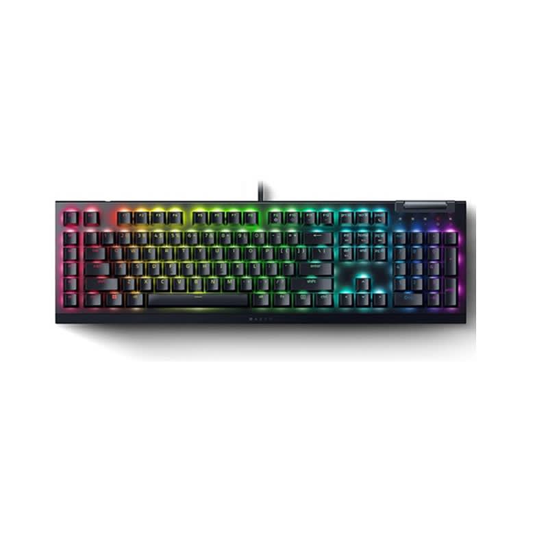 TECLADO GAMER RAZER BLACK WIDOW V4 X MECÁNICO SWITCH YELLOW CHROMA RGB ESPAÑOL 0