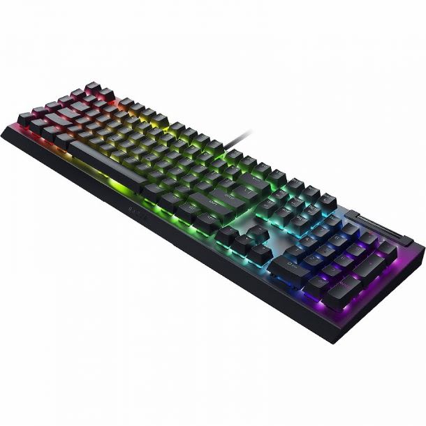 TECLADO GAMER RAZER BLACK WIDOW V4 X MECÁNICO SWITCH YELLOW CHROMA RGB ESPAÑOL2