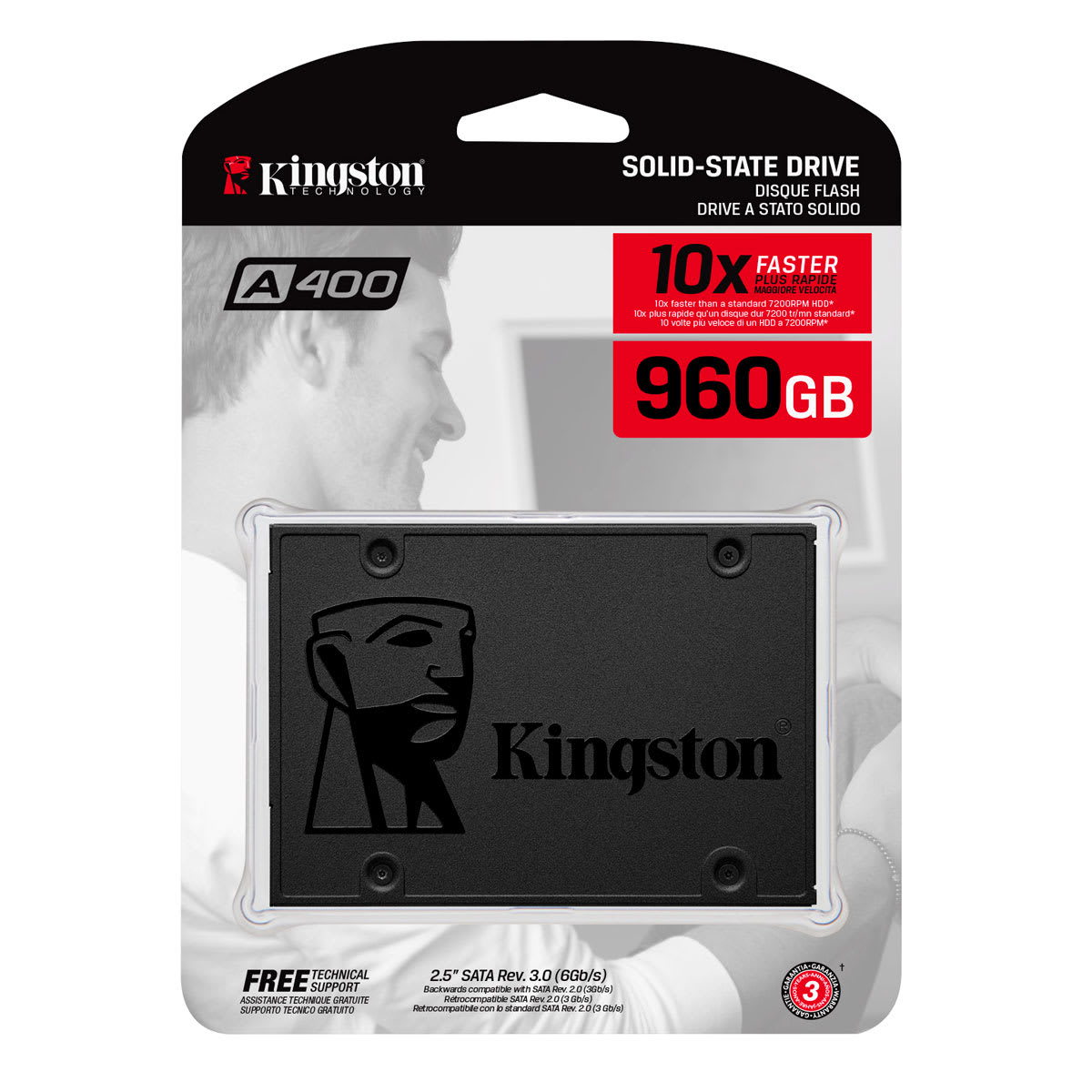 UNIDAD SSD KINGSTON A400 960GB 2.5