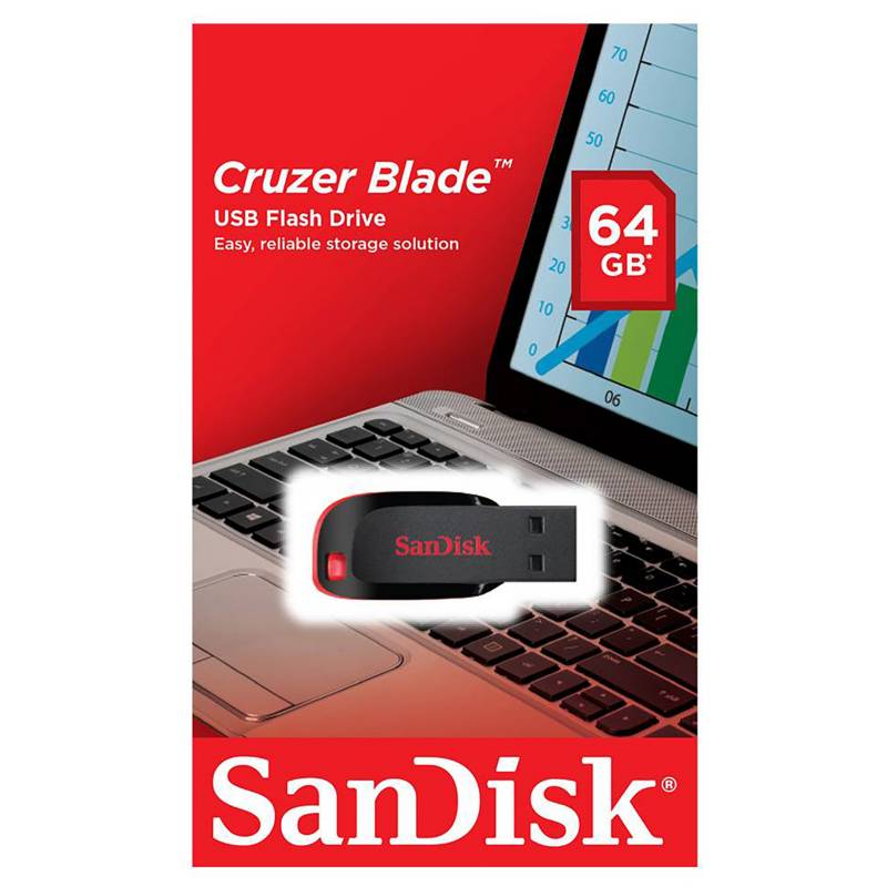 PENDRIVE SANDISK CRUZER BLADE 64 GB2