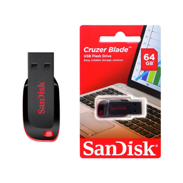 PENDRIVE SANDISK CRUZER BLADE 64 GB 0