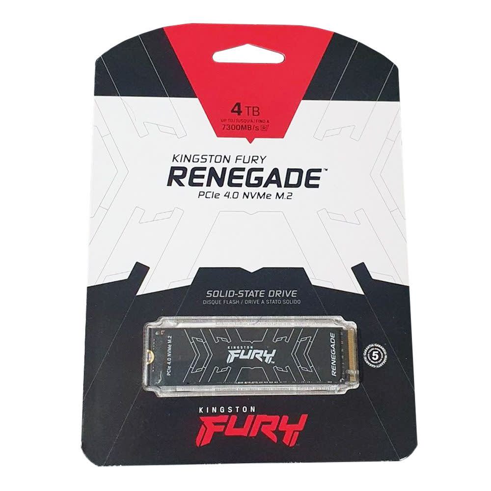 UNIDAD SSD KINGSTON FURY RENEGADE 4TB M.2 2280 NVME LEC 7600 MB/s ESC 7000 MB/s2
