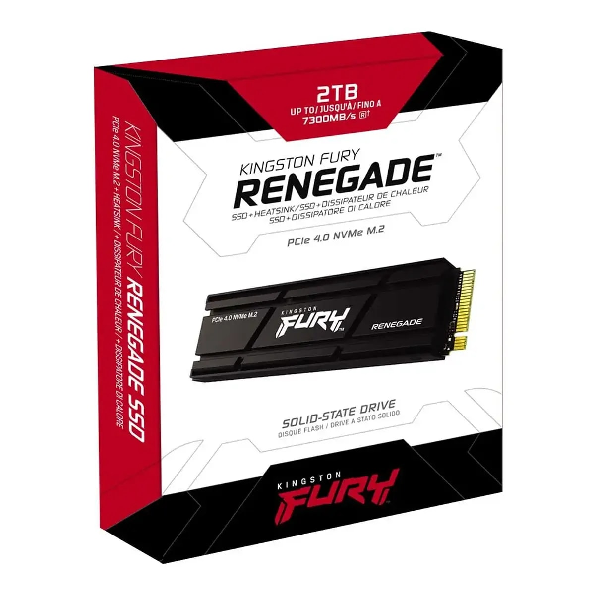 UNIDAD SSD KINGSTON FURY 2TB M.2 2280 PCIe 4.0 X4 NVME LEC 7300 MB/s ESC 7000 MB/s3