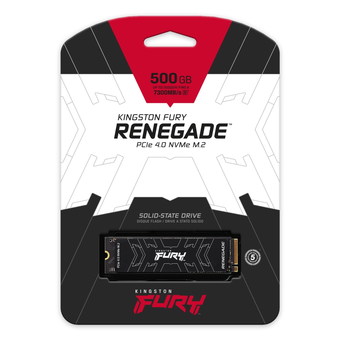UNIDAD SSD KINGSTON FURY RENEGADE 500GB M.2 2280 NVME LEC 7300MB/S ESC 3900MB/S2