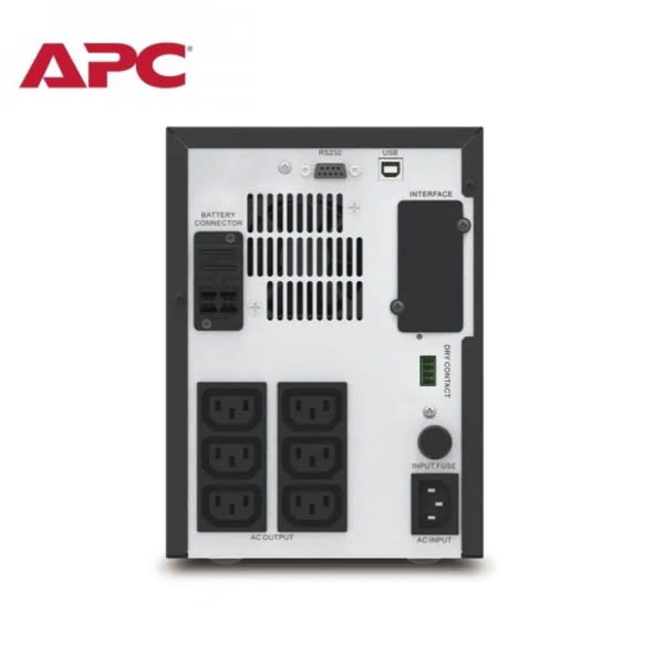 UPS APC EASY SMV 1500VA 1050W TORRE INTERACTIVA UNI OUTLET 230V SMV1500AI-MS2