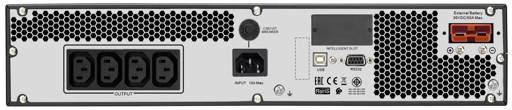 UPS EASY APS SAI 1000VA 800W 230V EN LINEA 4U 4 SALIDAS LCD IP20 BASTIDOR CON KIT DEL RIEL2