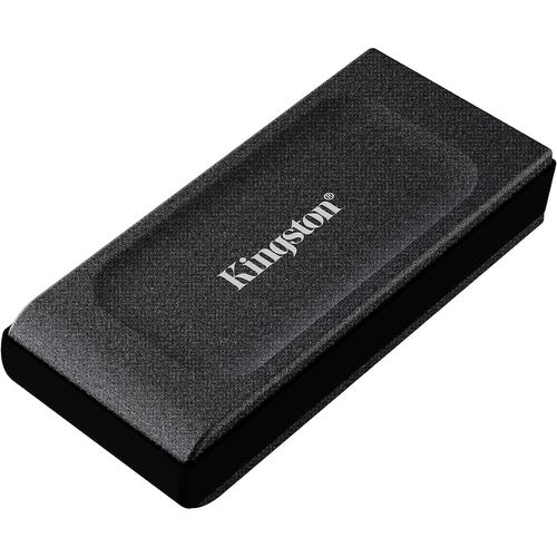 Unidad SSD Externo Kingston XS1000 2TB USB3.2 Gen2 Lec1050MBs Esc1000MBs Negro 0