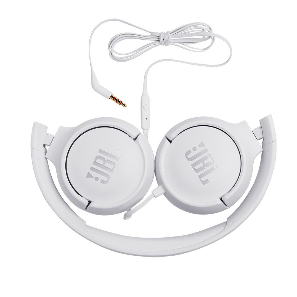 AUDÍFONOS JBL TUNE 500 ON- EAR CON MICROFONO  JBLT500WHTAM 0