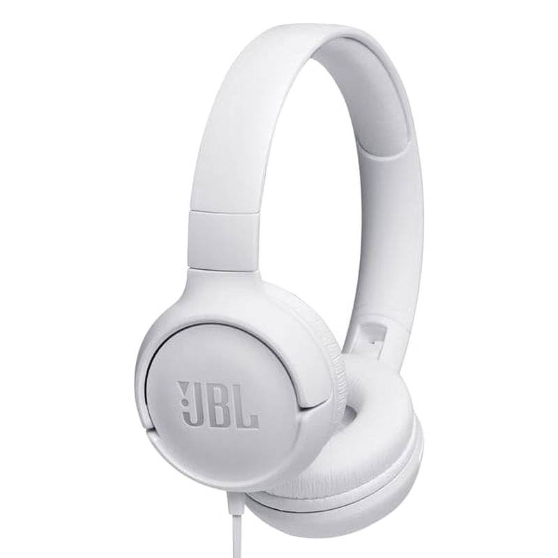 AUDÍFONOS JBL TUNE 500 ON- EAR CON MICROFONO  JBLT500WHTAM2