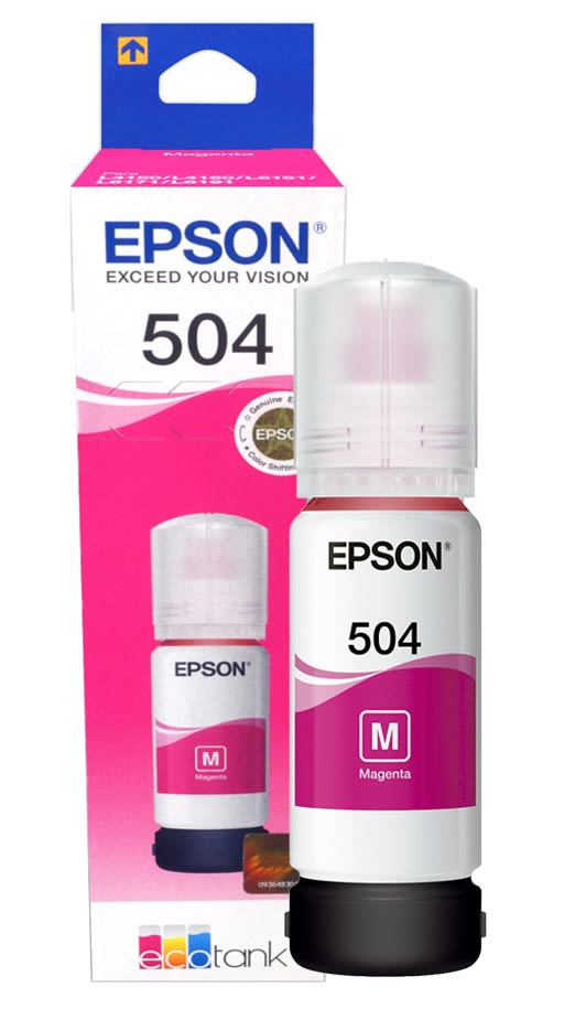 Botella De Tinta De Impresora Epson L4150 L4160 L6161 L6171 L6191 L4260 T504320-Al 70Ml Magenta 0