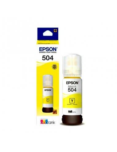Botella De Tinta De Impresora Epson T504 L4150, L4160, L6161, L6171, L6191, L4260 Amarillo2