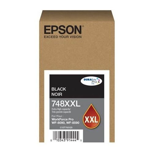 Cartucho De Tinta Epson T748Xxl Extra Para Wf 6090/6590 10.000 Páginas Negro2