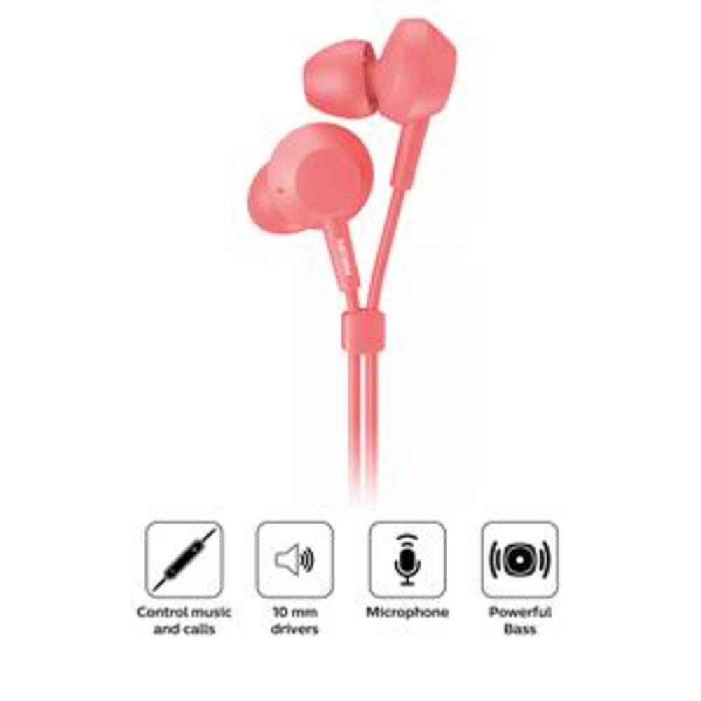 Audifonos Philips Tae4105 Xbass Con Micrófono2