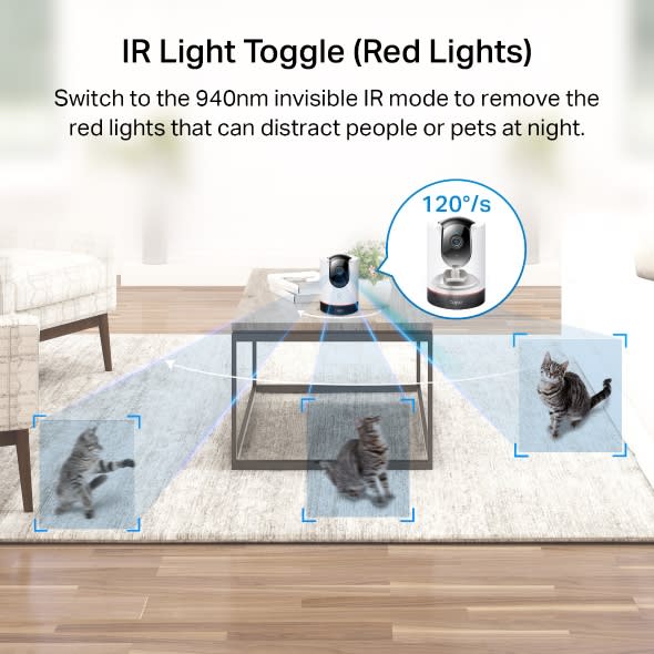 Cámara de Vigilancia Tp-link Tapo C225 2k QHD Wi-Fi de 360° Infrarrojo Detección IA2