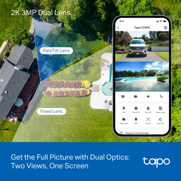 Camara De Seguridad Tp-link Tapo C246d Doble Lente 2k Vision8