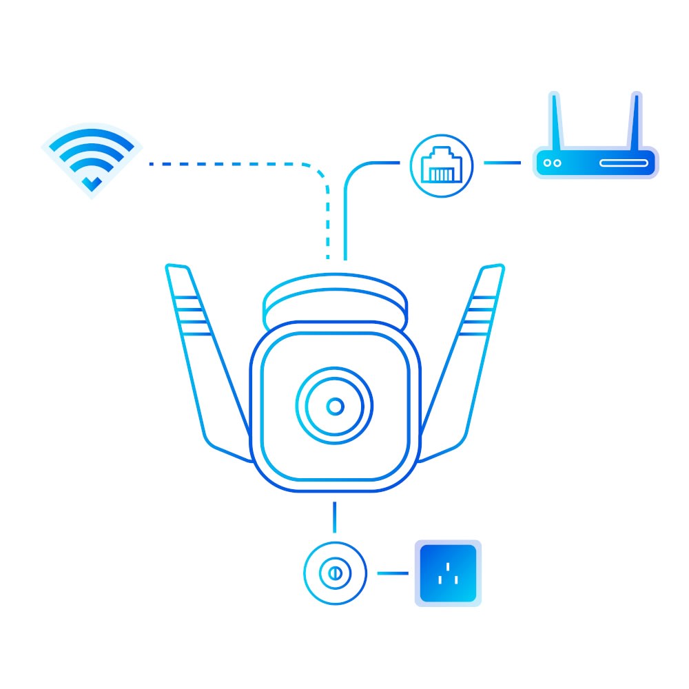 Cámara de Seguridad Tp-link Wi-Fi Tapo C310 Exteriores 3MP IR 30m Vision Nocturna3