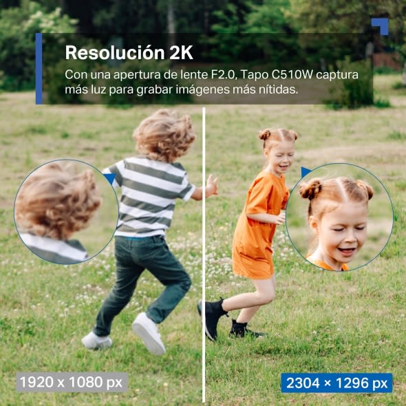 Cámara inteligente Tp-link Tapo C510W Wi-Fi 360º 2k IP656