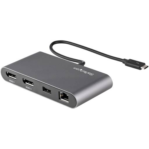 MINI DOCKING STATION STARTECH.COM THUNDERBOLT 3 A DP x2 DUAL 4K USB 3.2 x1 GEN 1 RJ-45 GIGABIT2