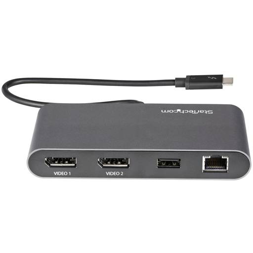 MINI DOCKING STATION STARTECH.COM THUNDERBOLT 3 A DP x2 DUAL 4K USB 3.2 x1 GEN 1 RJ-45 GIGABIT3