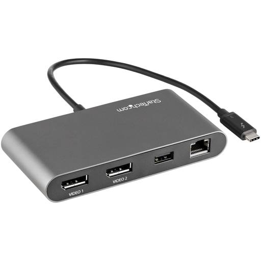 MINI DOCKING STATION STARTECH.COM THUNDERBOLT 3 A DP x2 DUAL 4K USB 3.2 x1 GEN 1 RJ-45 GIGABIT 0