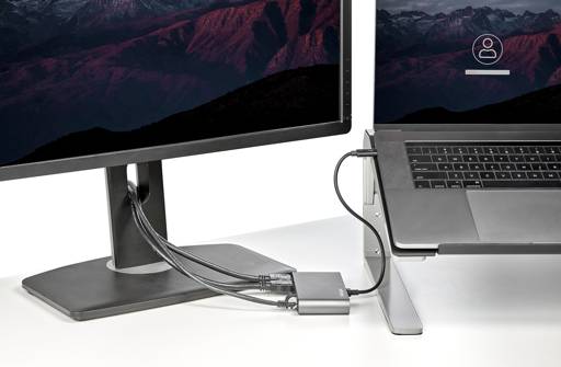 MINI DOCKING STATION STARTECH.COM THUNDERBOLT 3 USB 3.0 x2 HDMI x2 4K 60HZ RJ-45 GIGABIT4