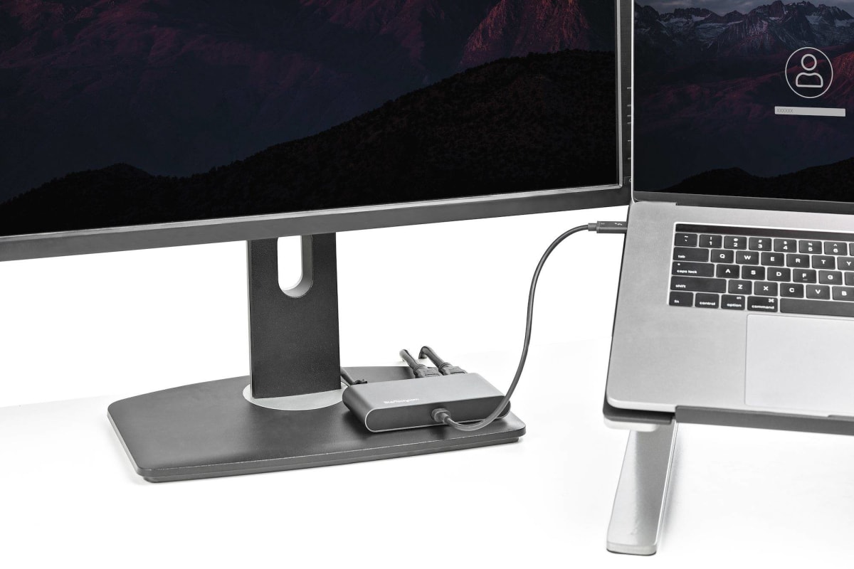 MINI DOCKING STATION STARTECH.COM THUNDERBOLT 3 USB 3.0 x2 HDMI x2 4K 60HZ RJ-45 GIGABIT5