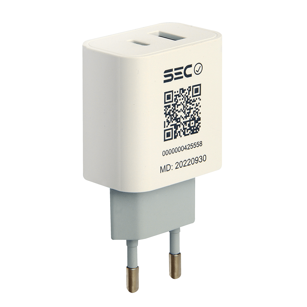 CARGADOR DE VIAJE TECMASTER USB-A QC + TIPO-C PD 20W TM-200523 0