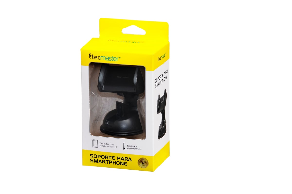 SOPORTE PARA CELULAR CON VENTOSA TECMASTER TM-AT-PH504