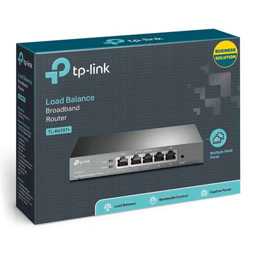 Router de banda ancha de Balance de carga TL-R470T+ WAN/LAN Intercambiables2