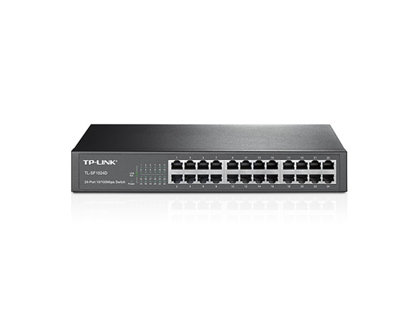 Switch TP-LINK TL-SF1024D 24 Puertos 10/100Mbps Auto MDI/MDIX Rackeable 0