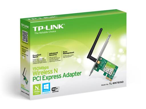 Adaptador Wifi PCI Express TP-Link 150Mbps TL-WN781ND3