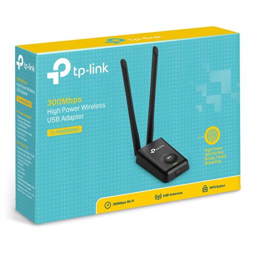 Adaptador Wifi Tp-Link 300Mbps Alta Potencia Antenas Desmontables TL-WN8200ND2