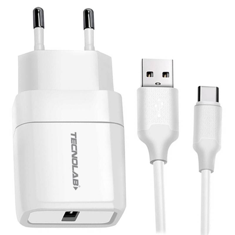 CARGADOR TIPO-C TECNOLAB 2.4A CERTIFICADO TL043 0
