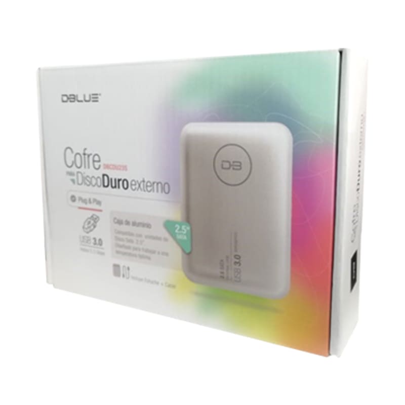 COFRE METÁLICO PARA DISCO DURO SATA 2,5