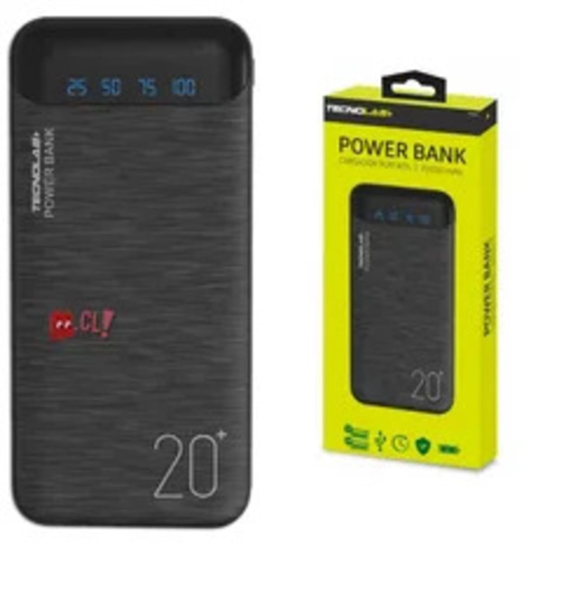 POWER BANK 20.000 MAH TECNOLAB TL108 0