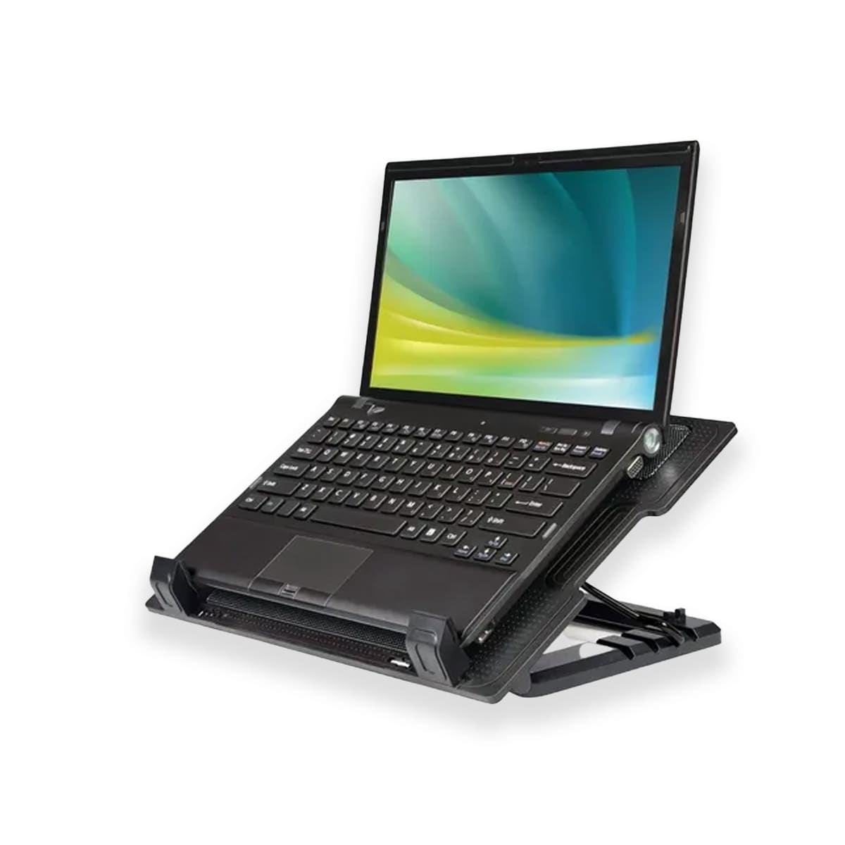 BASE VENTILADOR PARA NOTEBOOK REGULABLE TECNOLAB 9 A 17 PULGADAS X2 USB 700-1400RPM2