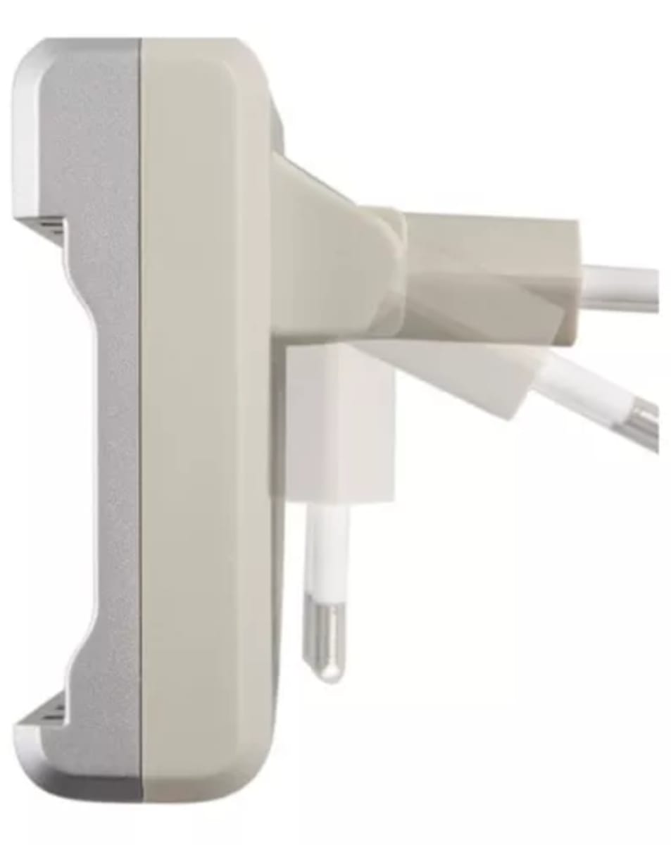 CARGADOR DUAL DE PILAS TECBOLAB PARA 4 PILAS AA Y AAA TL3552