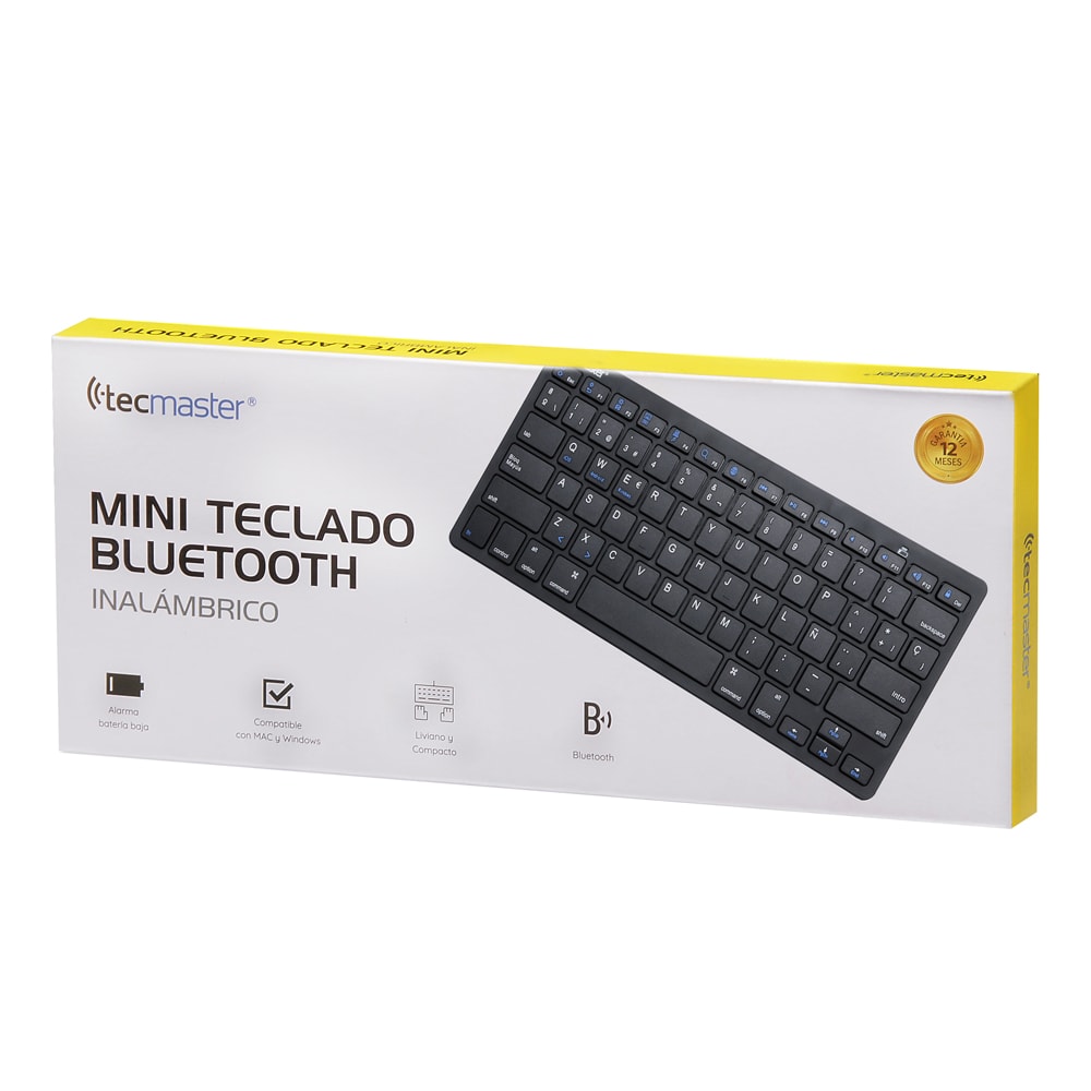 TECLADO BLUETOOTH TECMASTER BT 5.0 160H TM-100506 NEGRO3