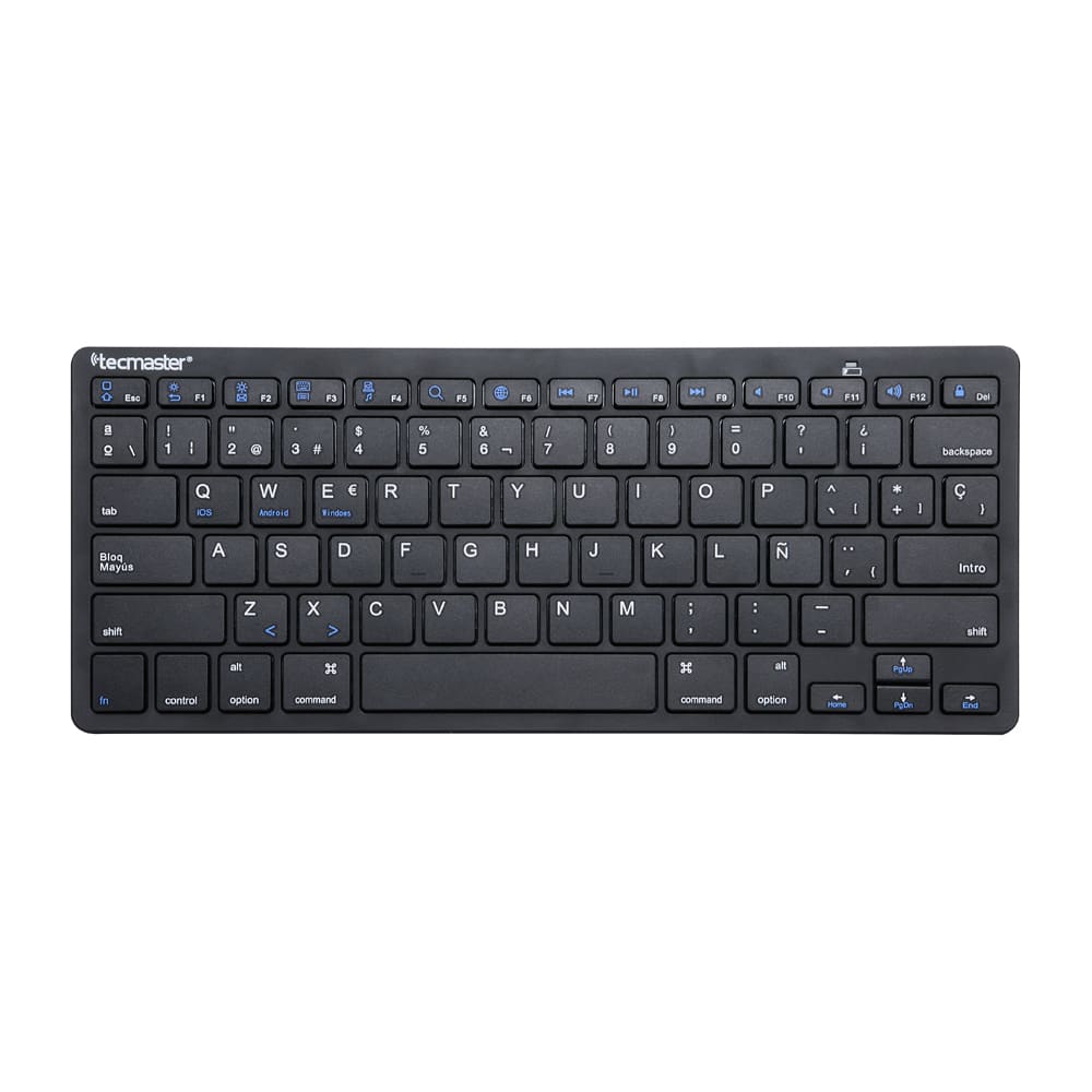 TECLADO BLUETOOTH TECMASTER BT 5.0 160H TM-100506 NEGRO 0